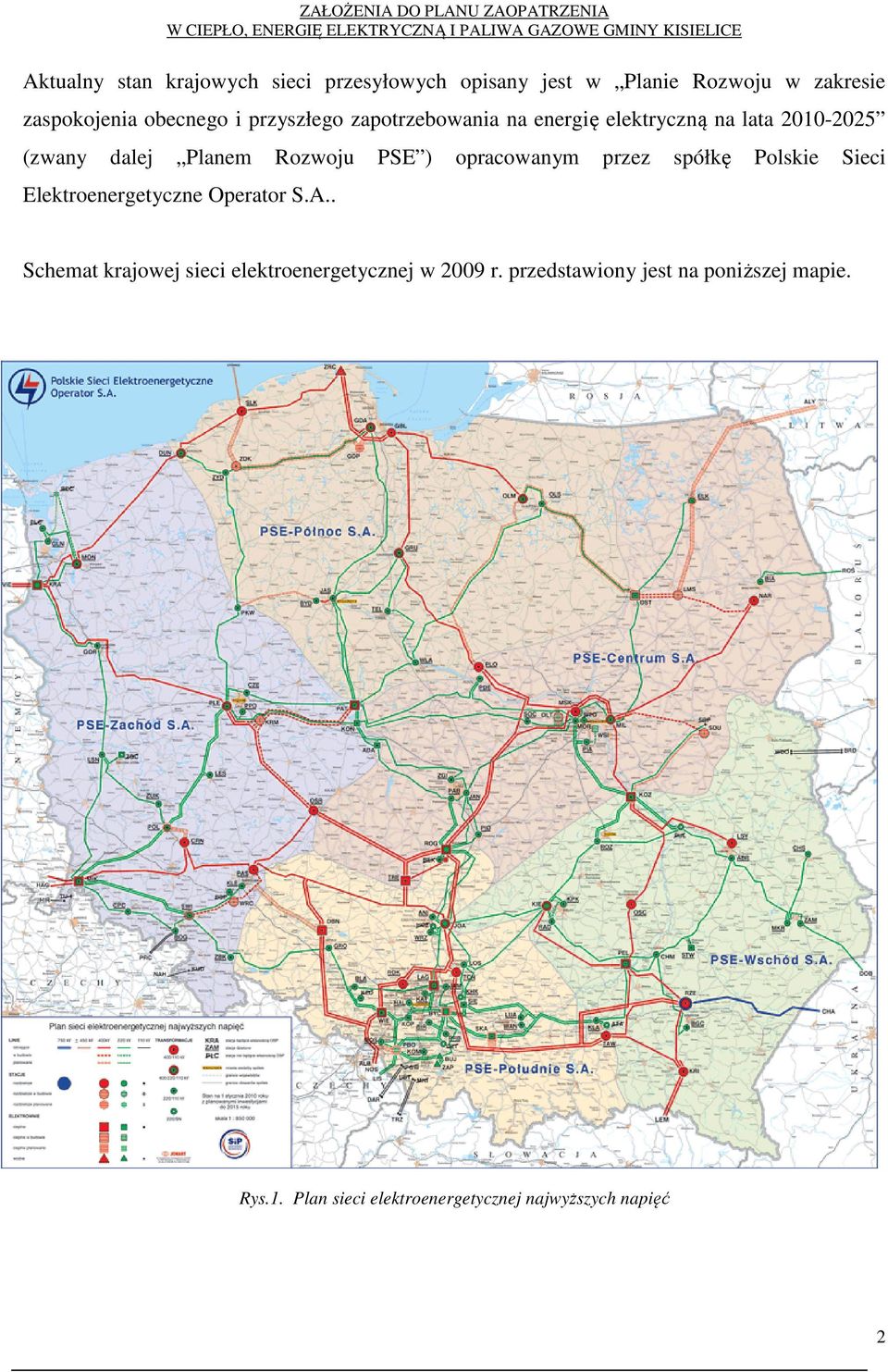 opracowanym przez spółkę Polskie Sieci Elektroenergetyczne Operator S.A.