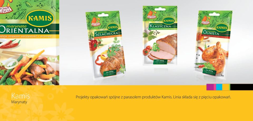 parasolem produktów Kamis.