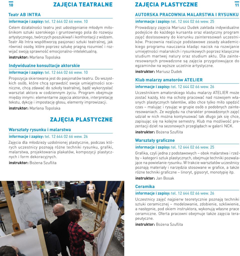 Teatr Ab Intra współtworzą pasjonaci sztuki teatralnej, jak również osoby, które poprzez sztukę pragną rozumieć i rozwijać swoją sprawność emocjonalno-intelektualną.