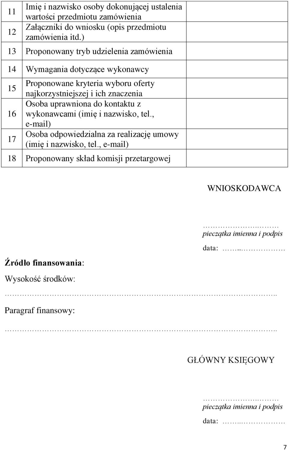 uprawniona do kontaktu z wykonawcami (imię i nazwisko, tel., e-mail) Osoba odpowiedzialna za realizację umowy (imię i nazwisko, tel.