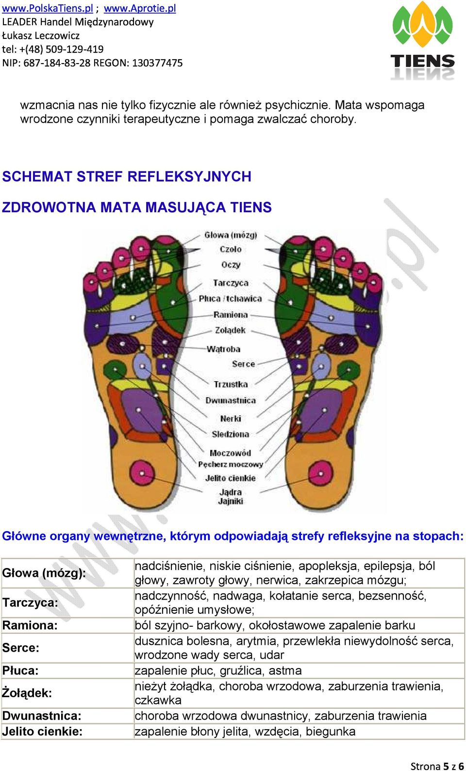 epilepsja, ból głowy, zawroty głowy, nerwica, zakrzepica mózgu; Tarczyca: nadczynność, nadwaga, kołatanie serca, bezsenność, opóźnienie umysłowe; Ramiona: ból szyjno- barkowy, okołostawowe zapalenie