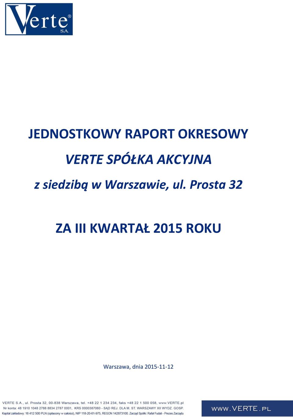 Warszawie, ul.