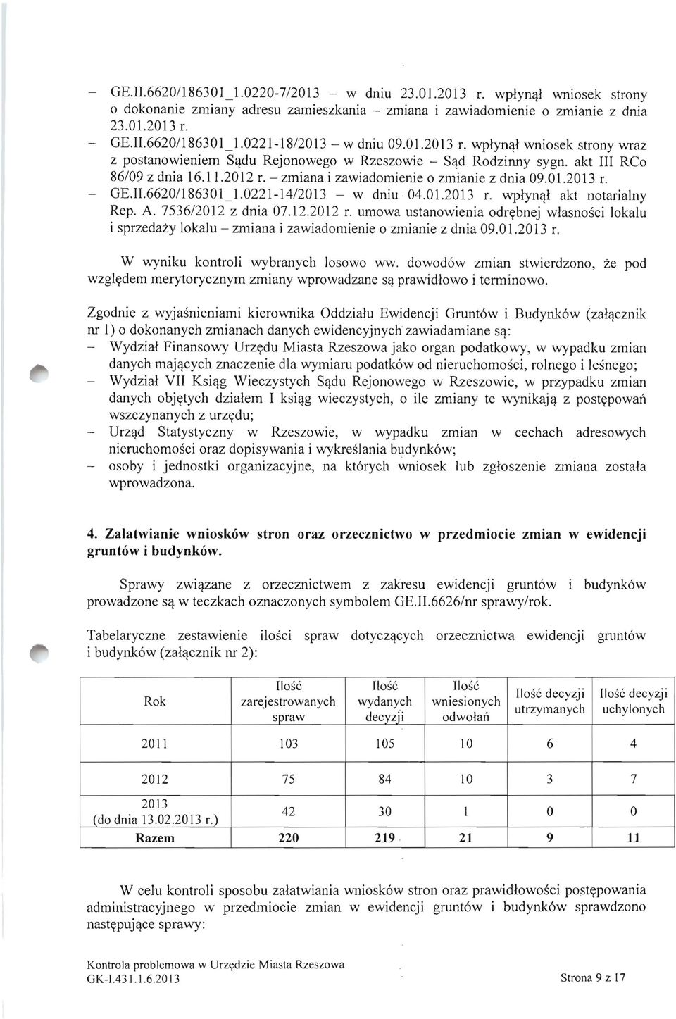 II.66201186301 _1.0221-14/2013 - w dniu 04.01.2013 r. wplyn~l akt notarialny Rep. A. 7536/2012 z dnia 07.12.2012 r.