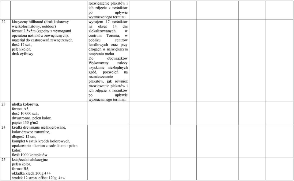 , 24 kredki drewniane nielakierowane, kolor drewno naturalne, długość 12 cm, komplet 6 sztuk kredek kolorowych, opakowanie - karton z nadrukiem - pełen kolor,