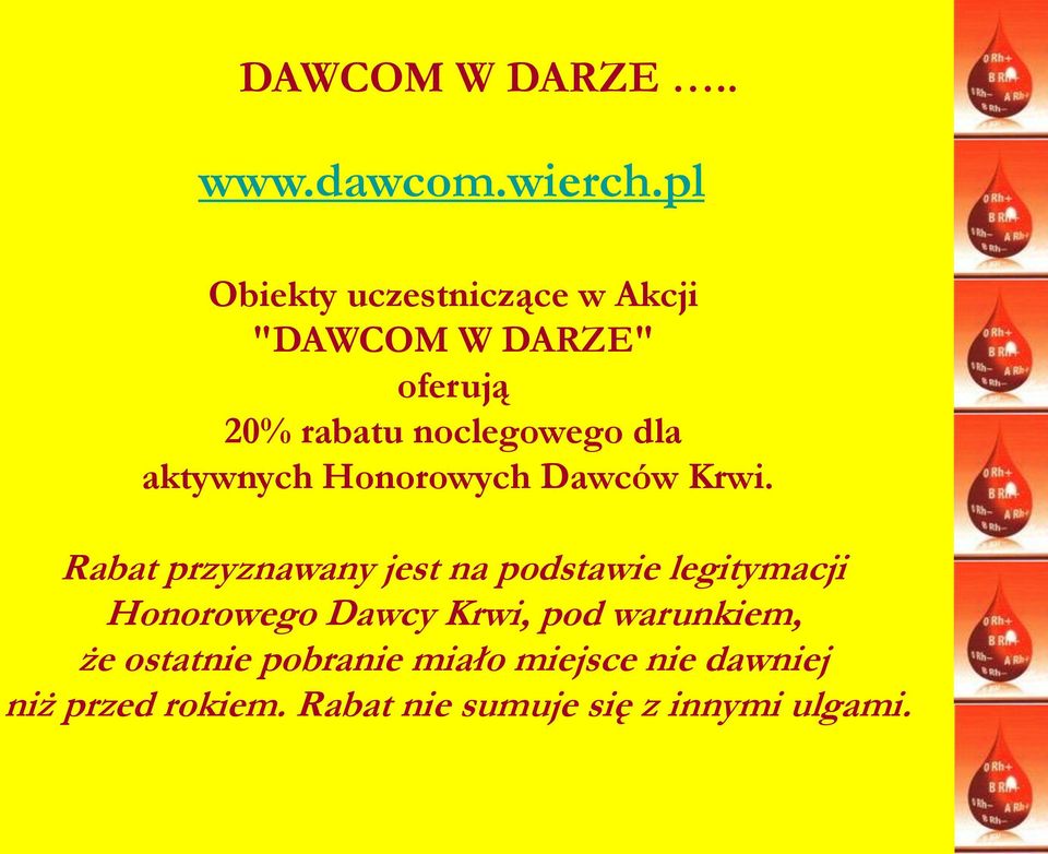 aktywnych Honorowych Dawców Krwi.