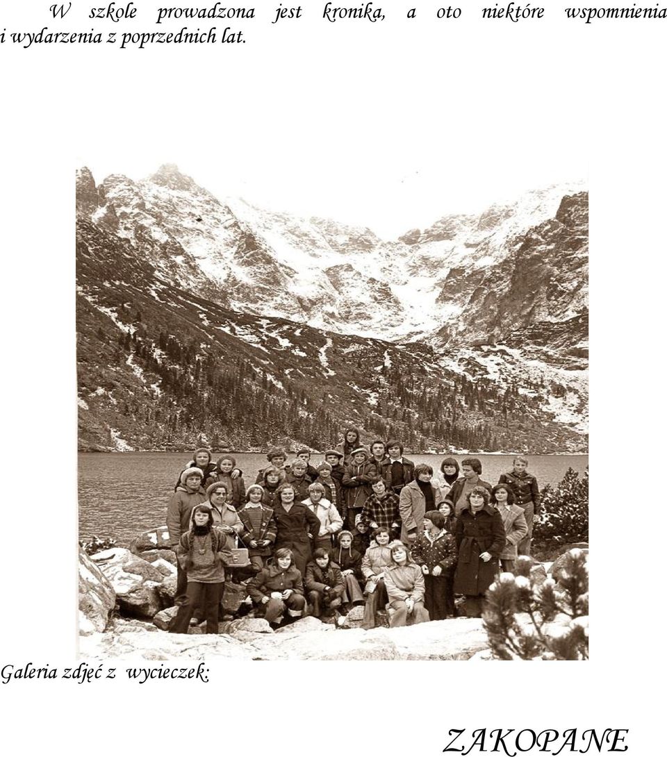 wspomnienia i wydarzenia z