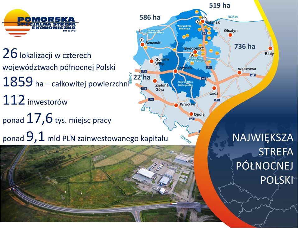 inwestorów 22 ha 736 ha ponad 17,6 tys.