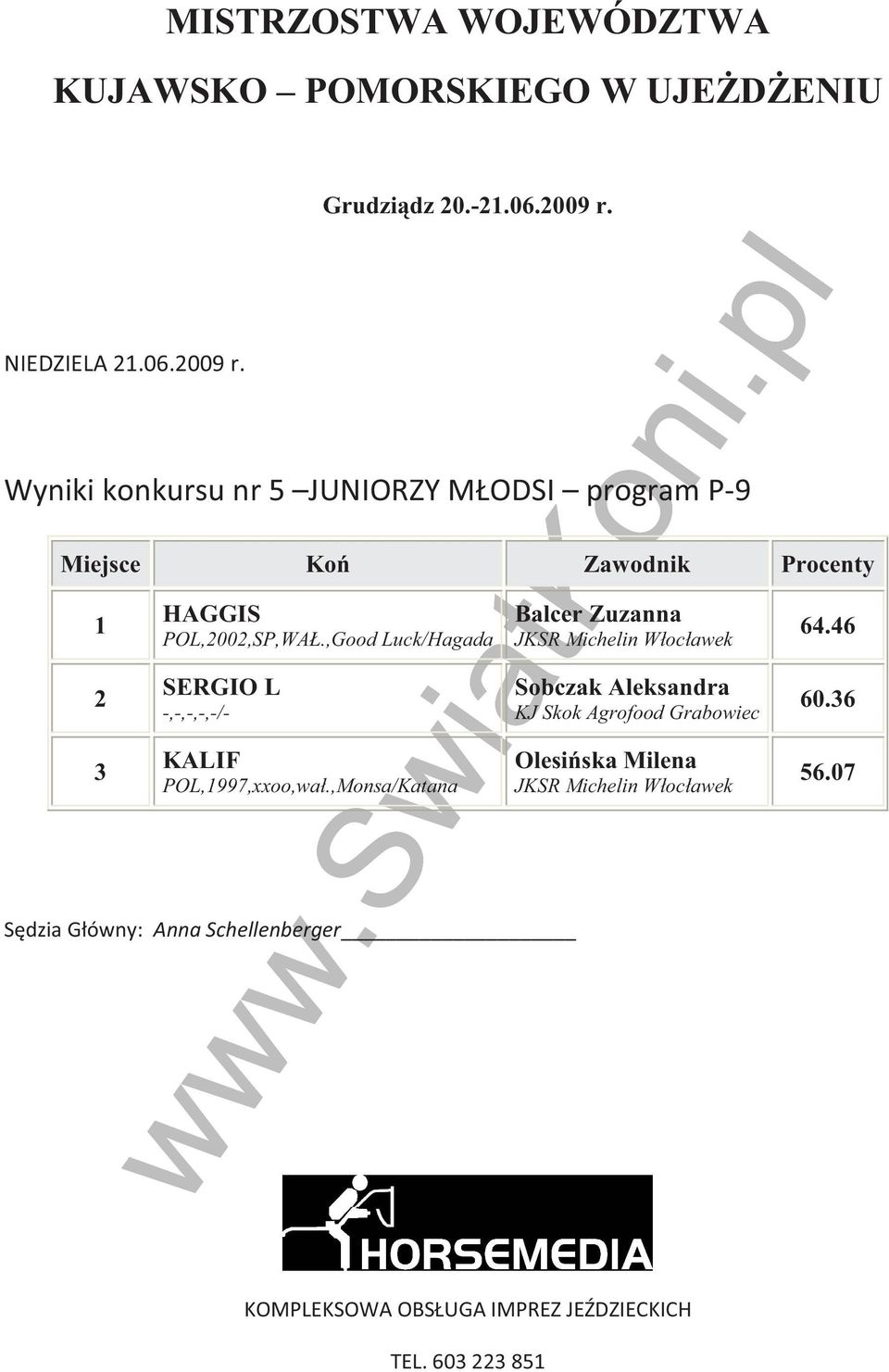 ,Good Luck/Hagada SERGIO L KALIF POL,997,xxoo,wał.