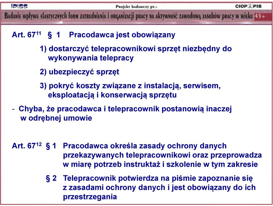 odrębnej umowie Art.