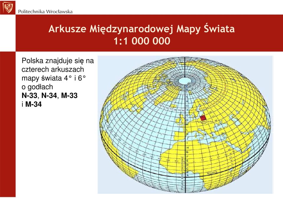 czterech arkuszach mapy świata 4 i