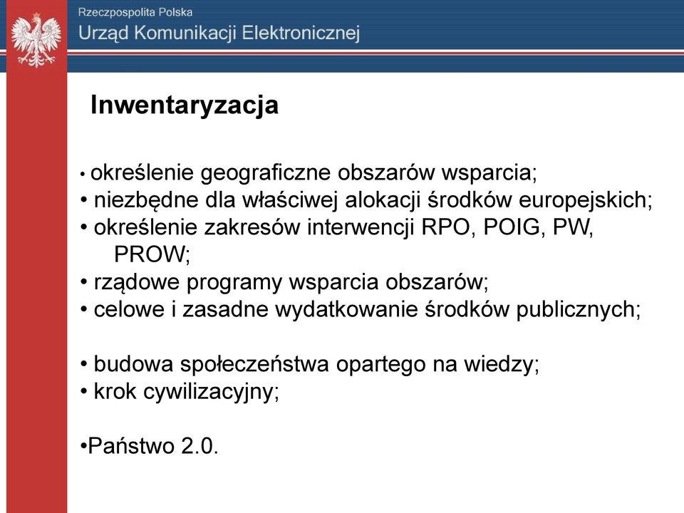 PROW; rządowe programy wsparcia obszarów; celowe i zasadne wydatkowanie środków