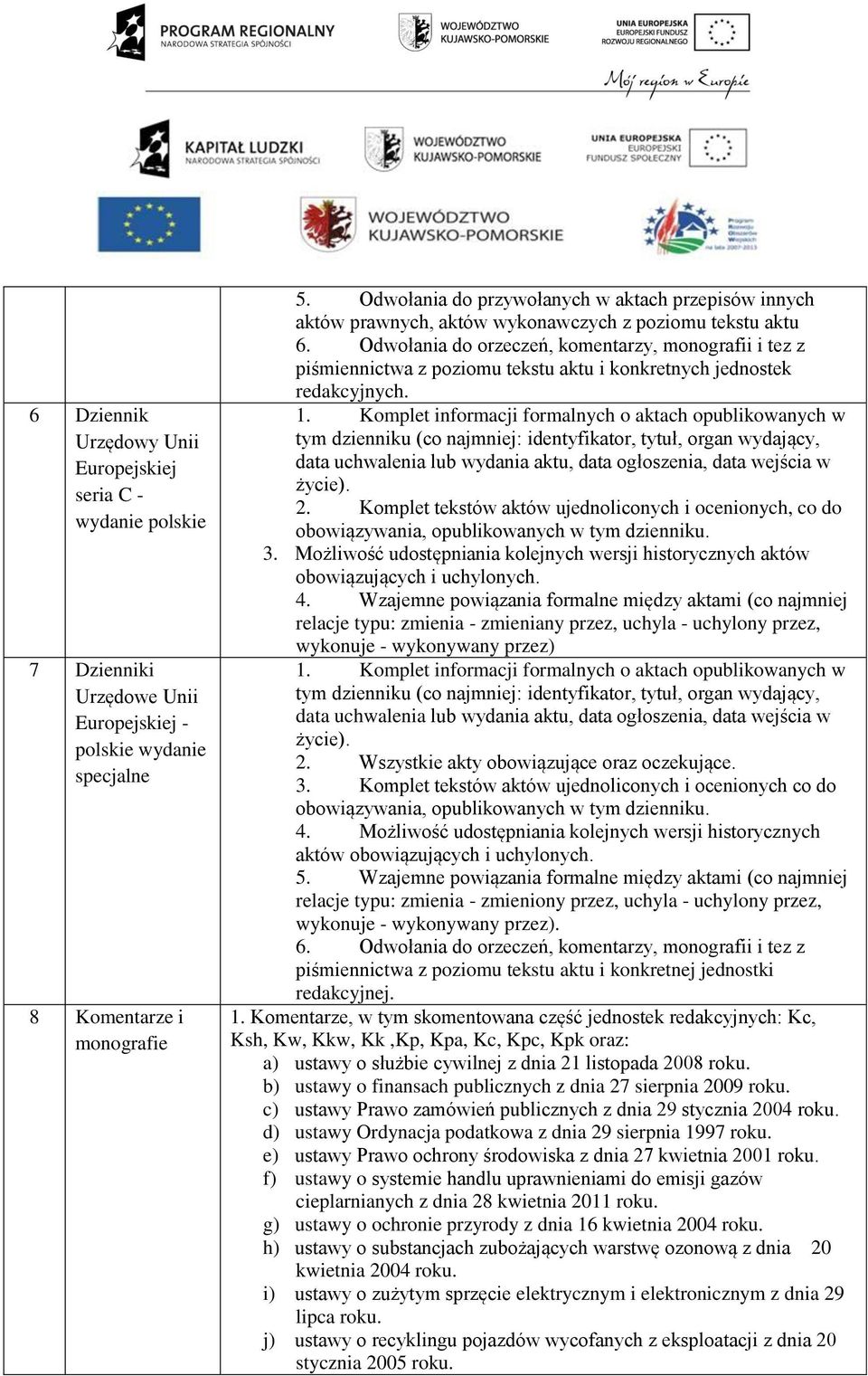 Odwołania do orzeczeń, komentarzy, monografii i tez z piśmiennictwa z poziomu tekstu aktu i konkretnych jednostek redakcyjnych. 1.