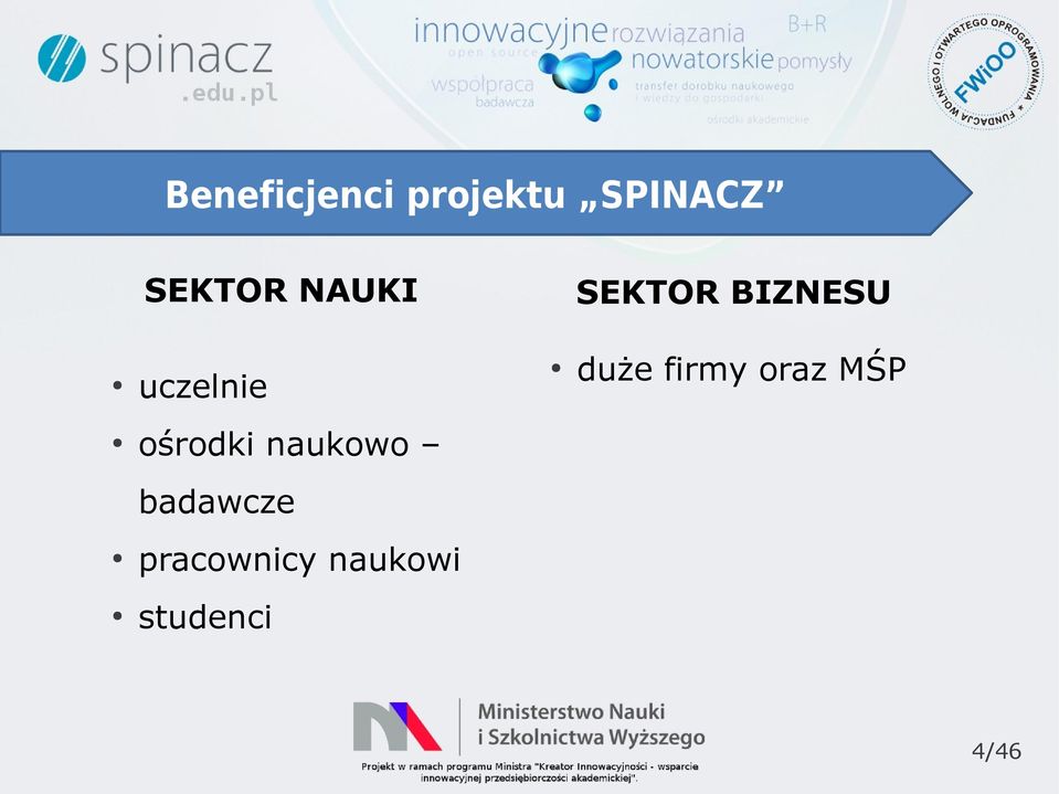 naukowo SEKTOR BIZNESU duże firmy