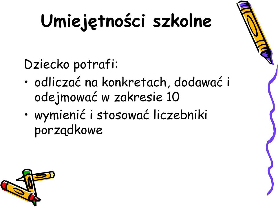 odejmować w zakresie 10