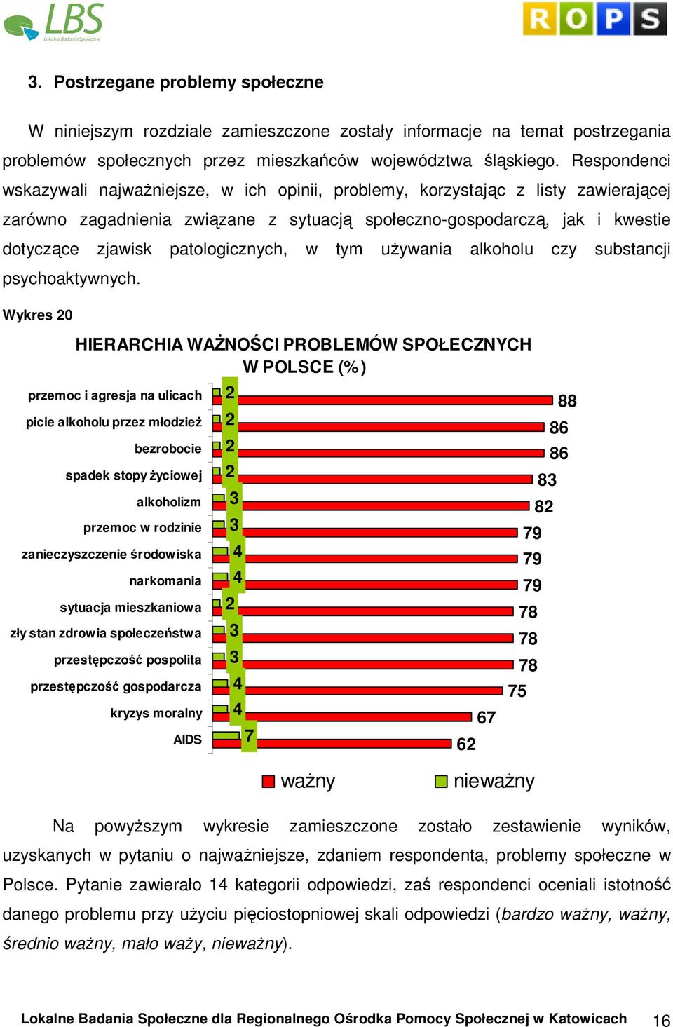patologicznych, w tym uŝywania alkoholu czy substancji psychoaktywnych.