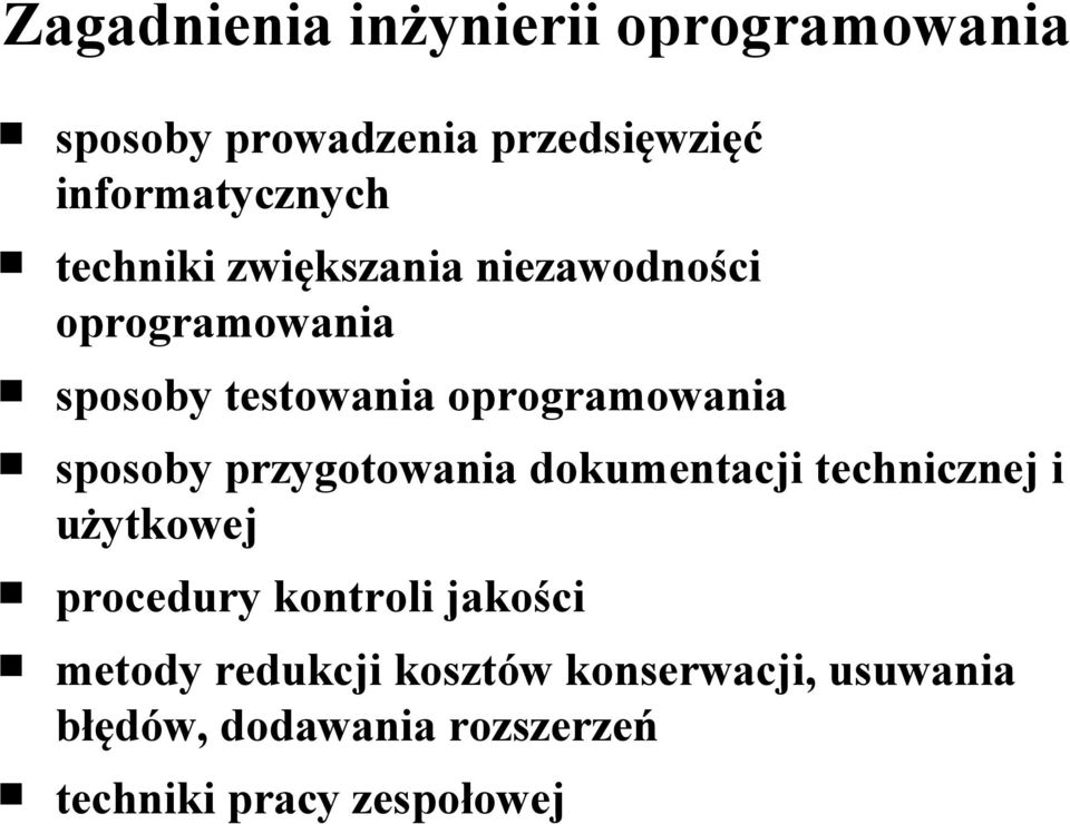 sposoby przygotowania dokumentacji technicznej i użytkowej procedury kontroli jakości