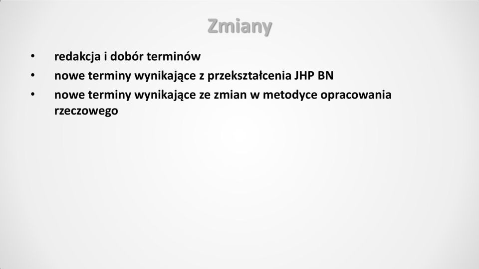 przekształcenia JHP BN e zmian w