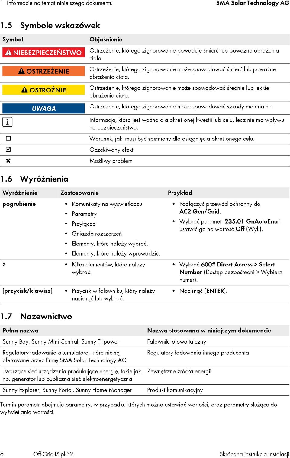 Ostrzeżenie, którego zignorowanie może spowodować szkody materialne. Informacja, która jest ważna dla określonej kwestii lub celu, lecz nie ma wpływu na bezpieczeństwo.