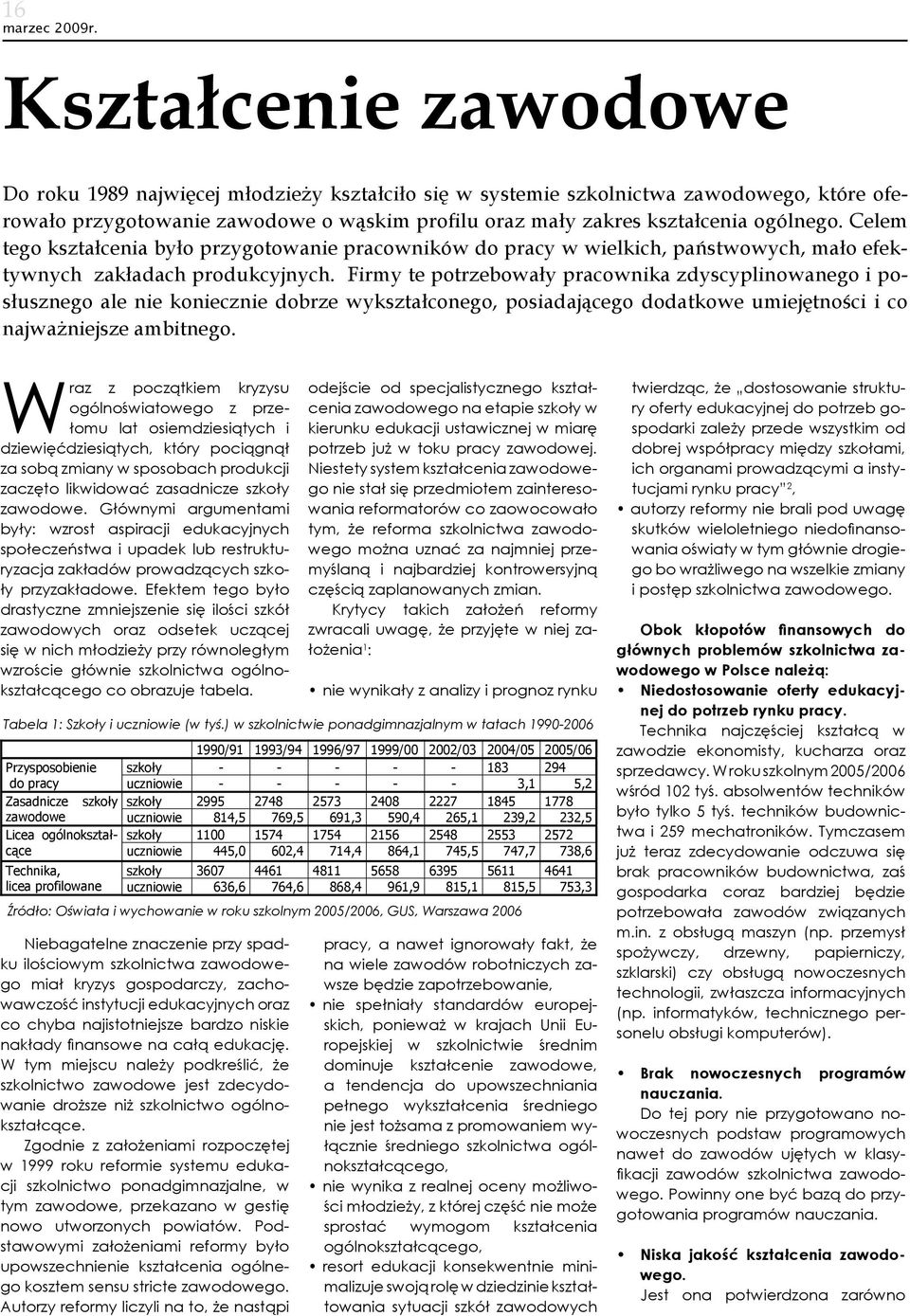 Firmy te potrzebowały pracownika zdyscyplinowanego i posłusznego ale nie koniecznie dobrze wykształconego, posiadającego dodatkowe umiejętności i co najważniejsze ambitnego.