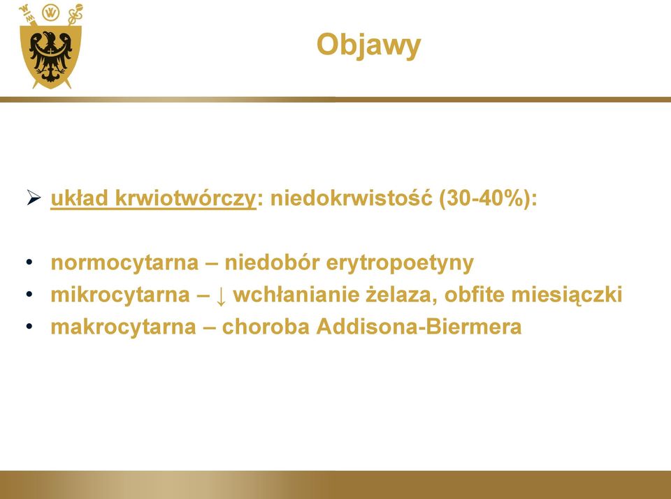 erytropoetyny mikrocytarna wchłanianie