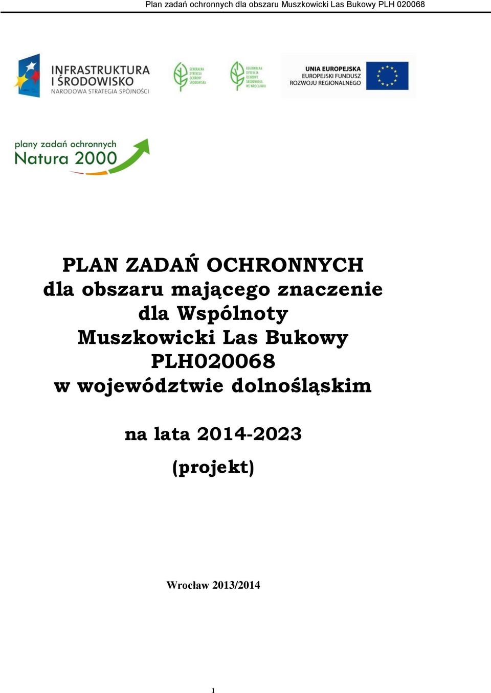 Bukowy PLH020068 w województwie