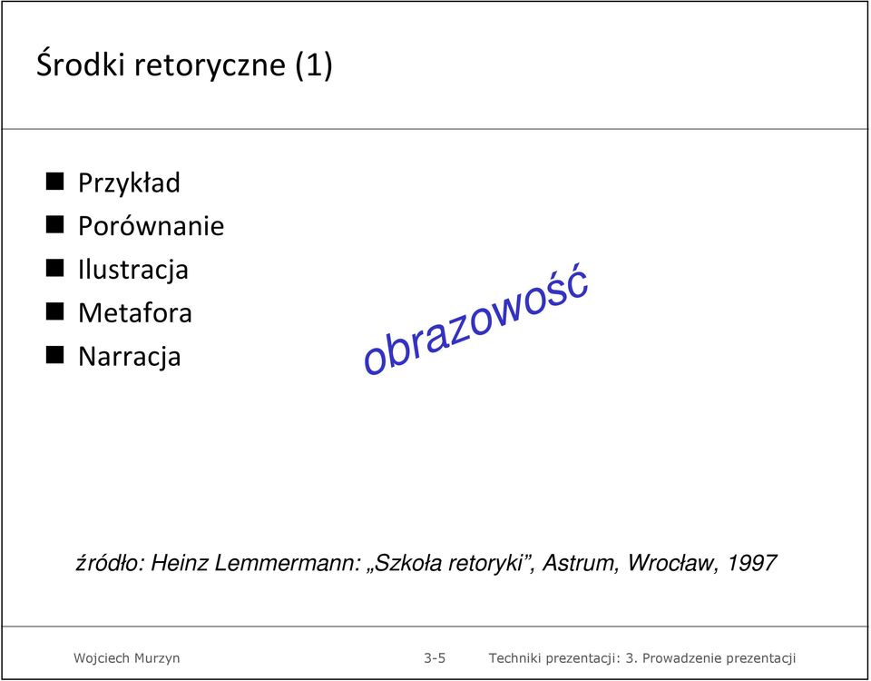 Narracja obrazowość źródło: Heinz