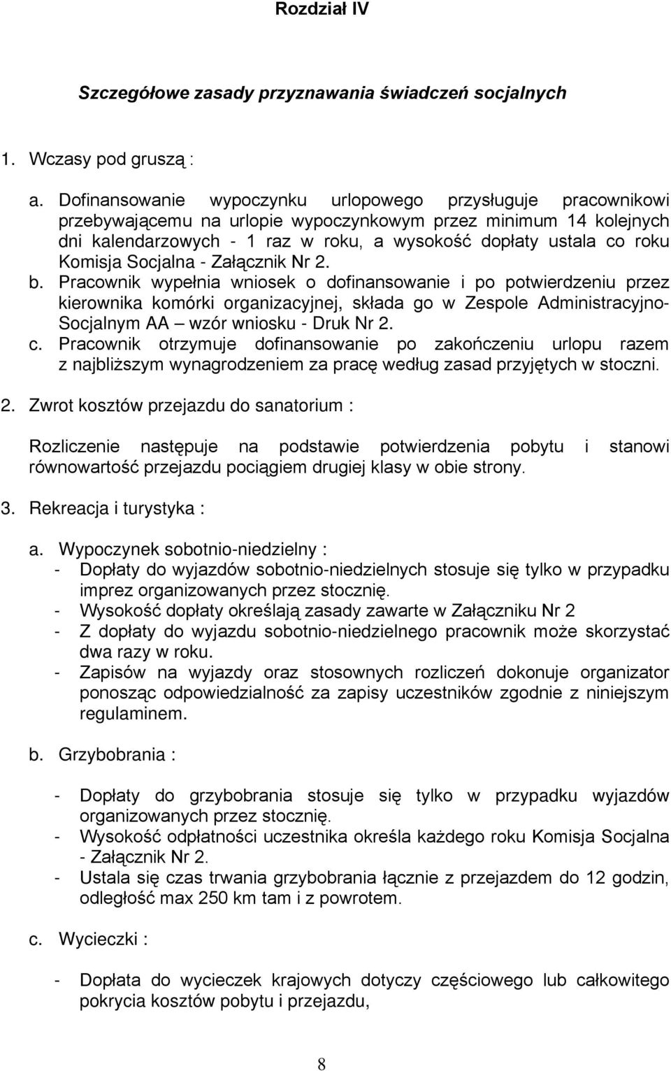 Komisja Socjalna - Załącznik Nr 2. b.