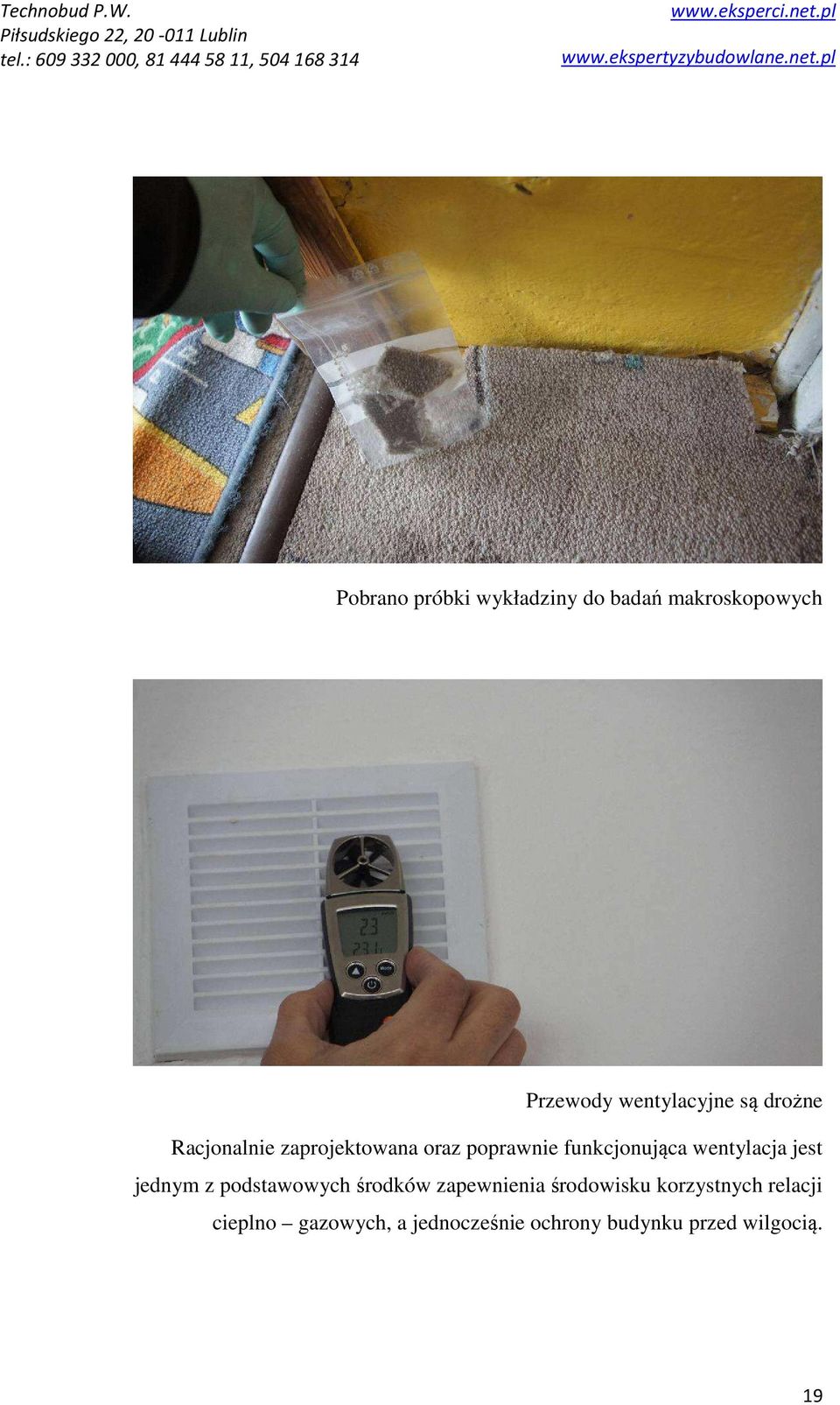 wentylacja jest jednym z podstawowych środków zapewnienia środowisku
