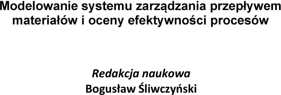 materałów oceny efektywnośc