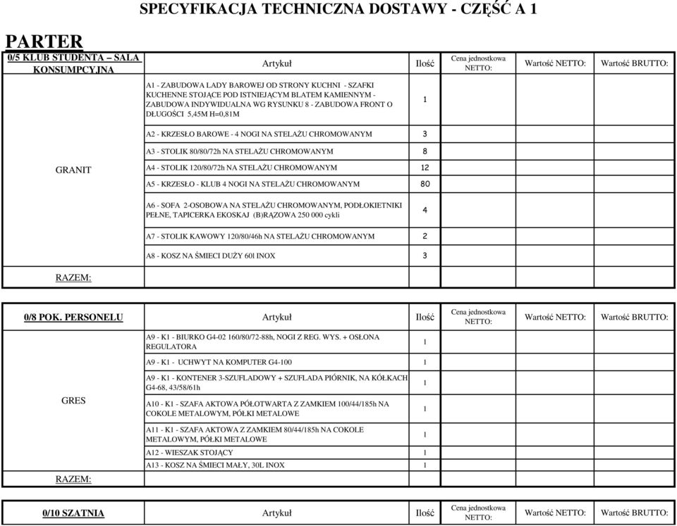 STOLIK 0/80/7h NA STELAśU CHROMOWANYM A5 - KRZESŁO - KLUB 4 NOGI NA STELAśU CHROMOWANYM 80 A6 - SOFA -OSOBOWA NA STELAśU CHROMOWANYM, PODŁOKIETNIKI PEŁNE, TAPICERKA EKOSKAJ (B)RĄZOWA 50 000 cykli 4