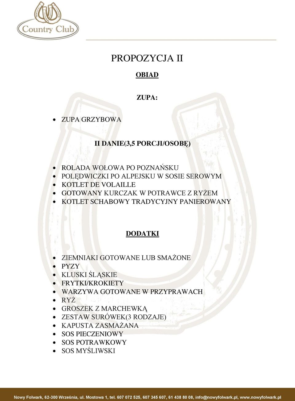 PANIEROWANY DODATKI ZIEMNIAKI GOTOWANE LUB SMAŻONE PYZY KLUSKI ŚLĄSKIE FRYTKI/KROKIETY WARZYWA GOTOWANE W