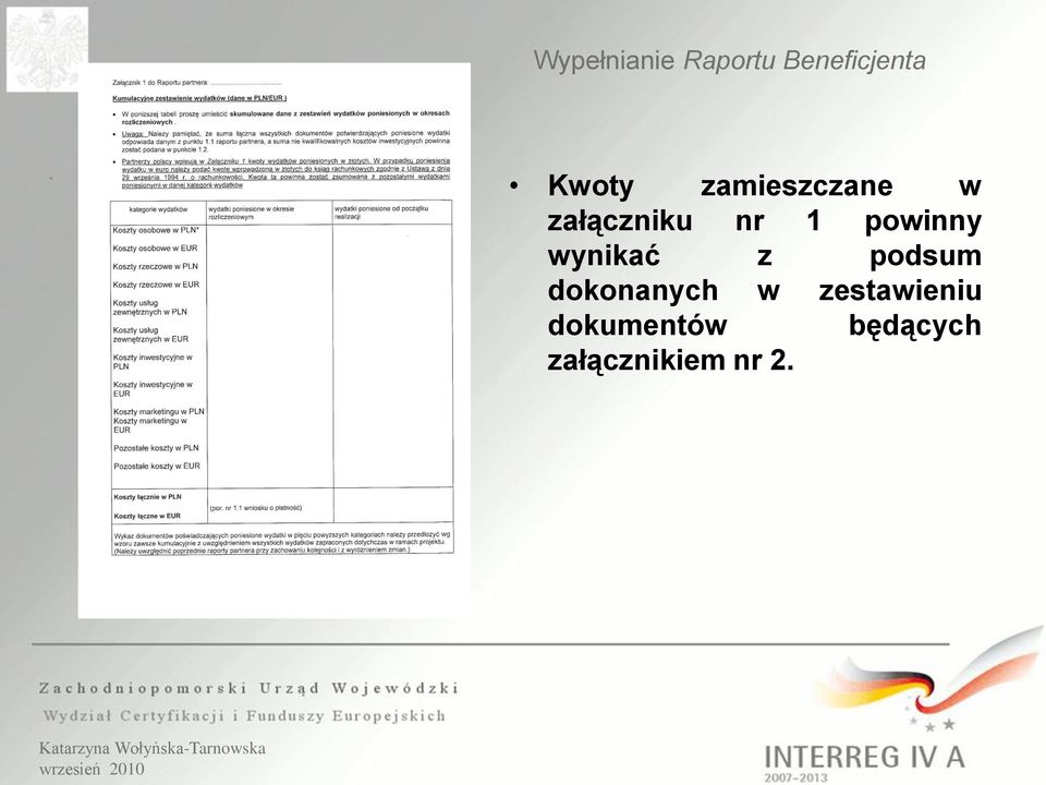 wynikać z podsum dokonanych w