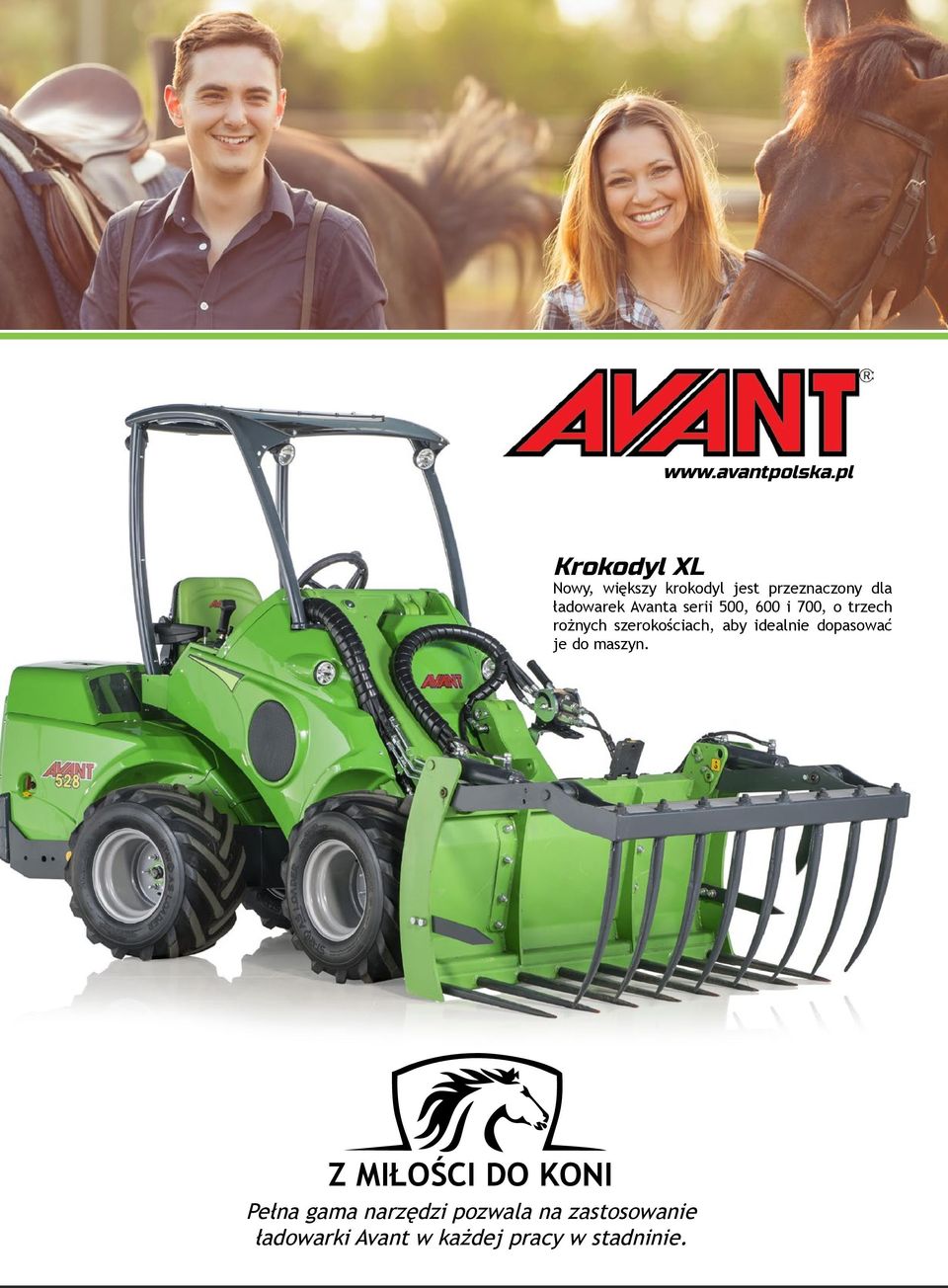 Avanta serii 500, 600 i 700, o trzech rożnych szerokościach, aby