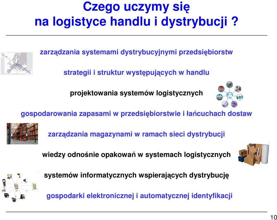 systemów logistycznych gospodarowania zapasami w przedsiębiorstwie i łańcuchach dostaw zarządzania magazynami w