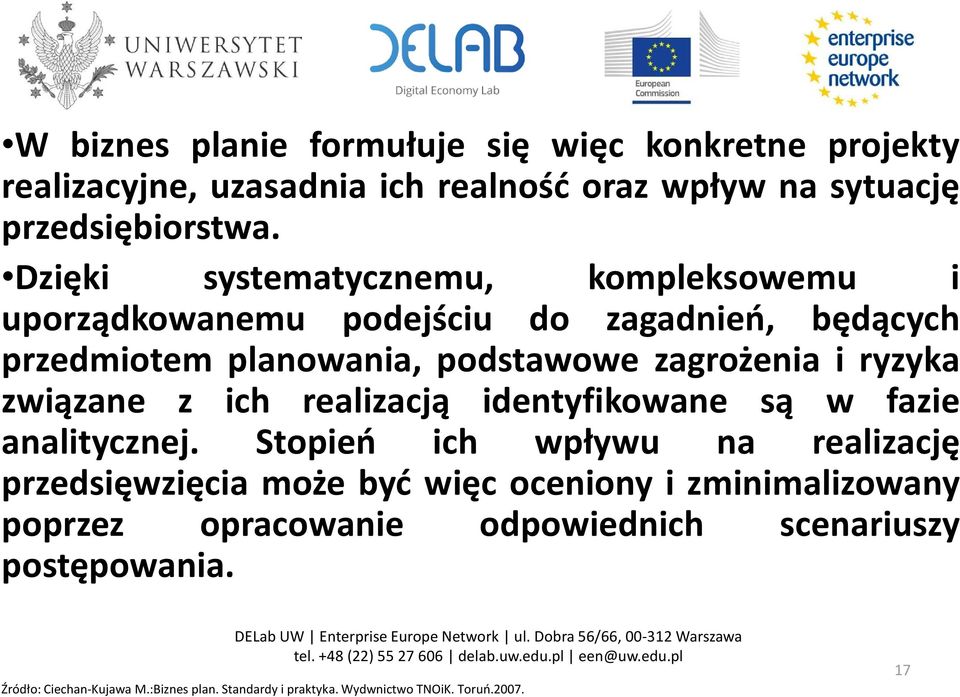 identyfikowane są w fazie analitycznej.