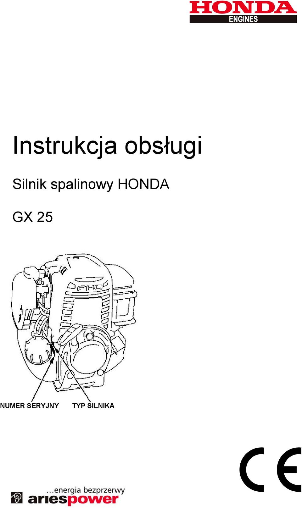 HONDA GX 25 NUMER