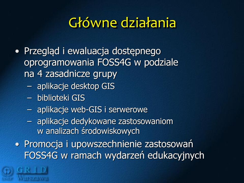 aplikacje web-gis i serwerowe aplikacje dedykowane zastosowaniom w analizach