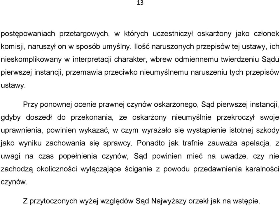 przepisów ustawy.