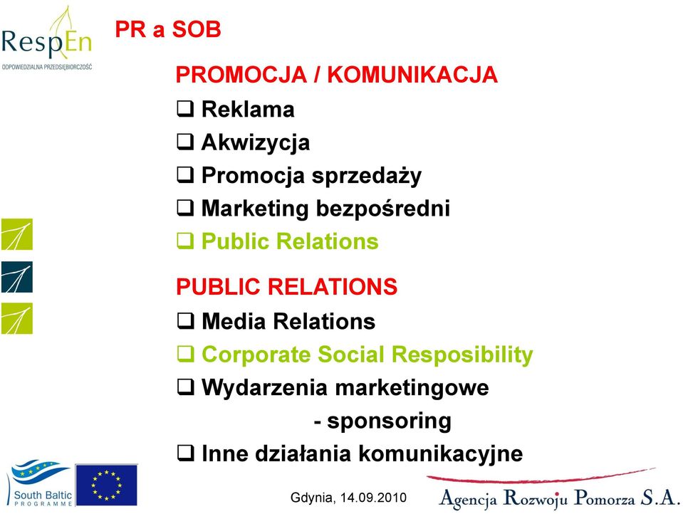 RELATIONS Media Relations Corporate Social Resposibility