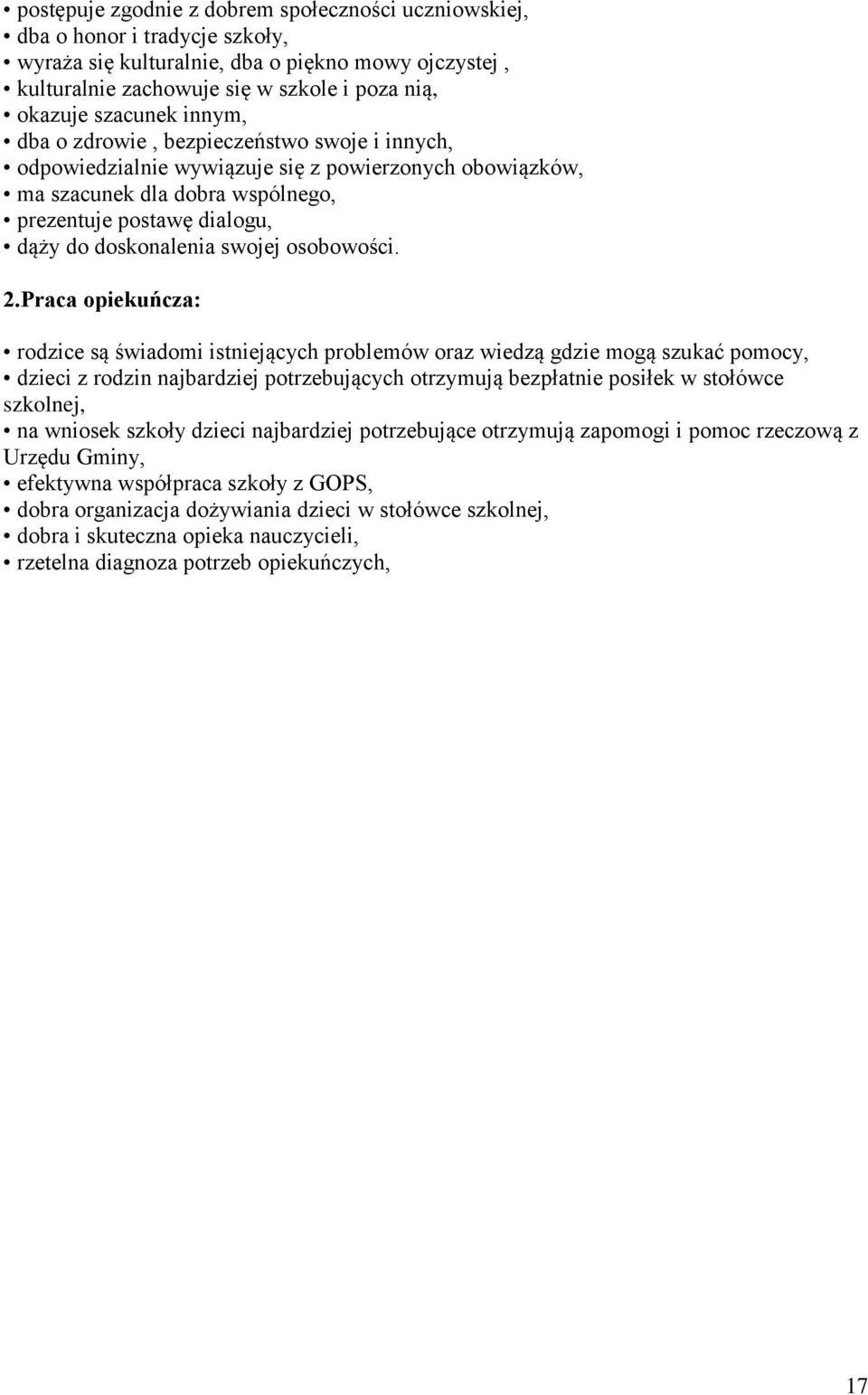 doskonalenia swojej osobowości. 2.