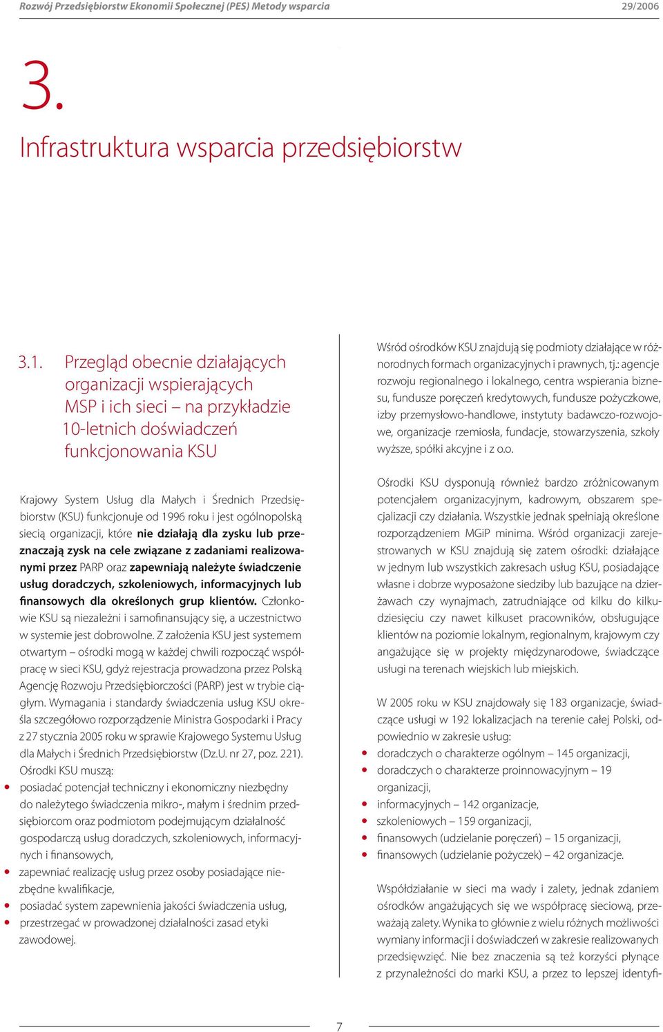 funkcjonuje od 1996 roku i jest ogólnopolską siecią organizacji, które nie działają dla zysku lub przeznaczają zysk na cele związane z zadaniami realizowanymi przez PARP oraz zapewniają należyte