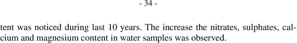 The increase the nitrates,