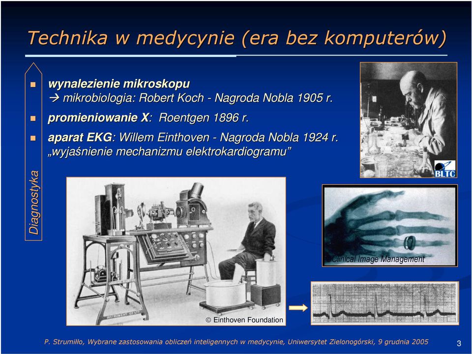 promieniowanie X: Roentgen 1896 r.