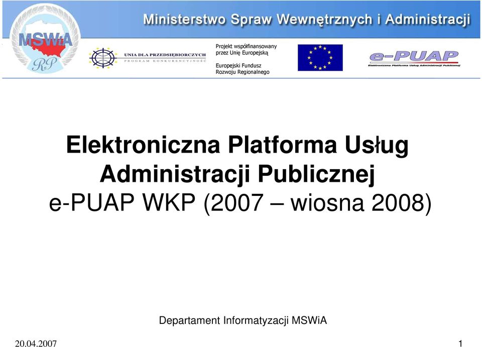 WKP (2007 wiosna 2008)