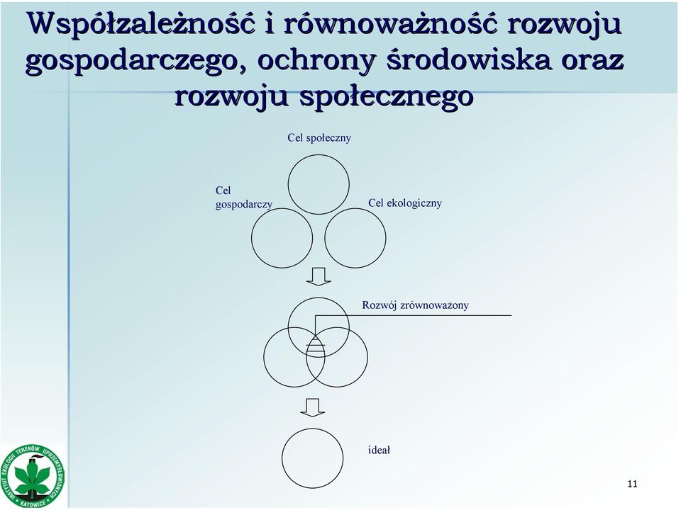 rozwoju społecznego Cel społeczny Cel