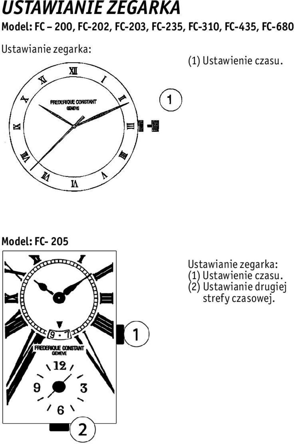 Ustawienie czasu.