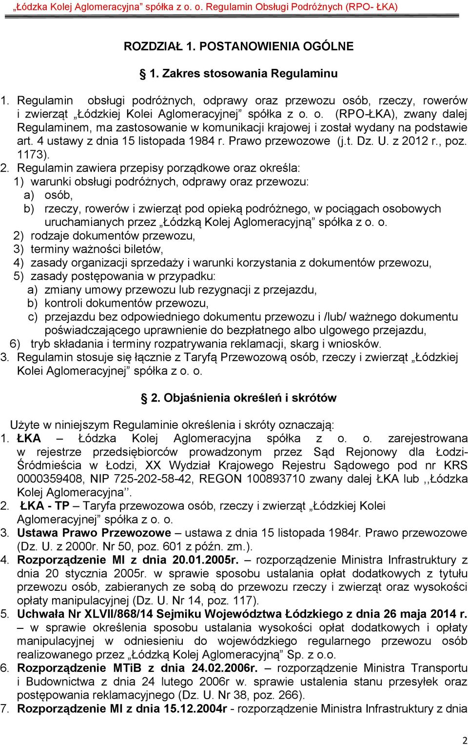 12 r., poz. 1173). 2.