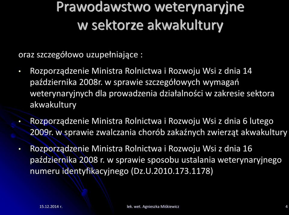 Rozwoju Wsi z dnia 6 lutego 2009r.