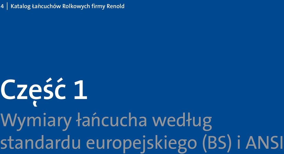 Cześć 1 Wymiary łańcucha