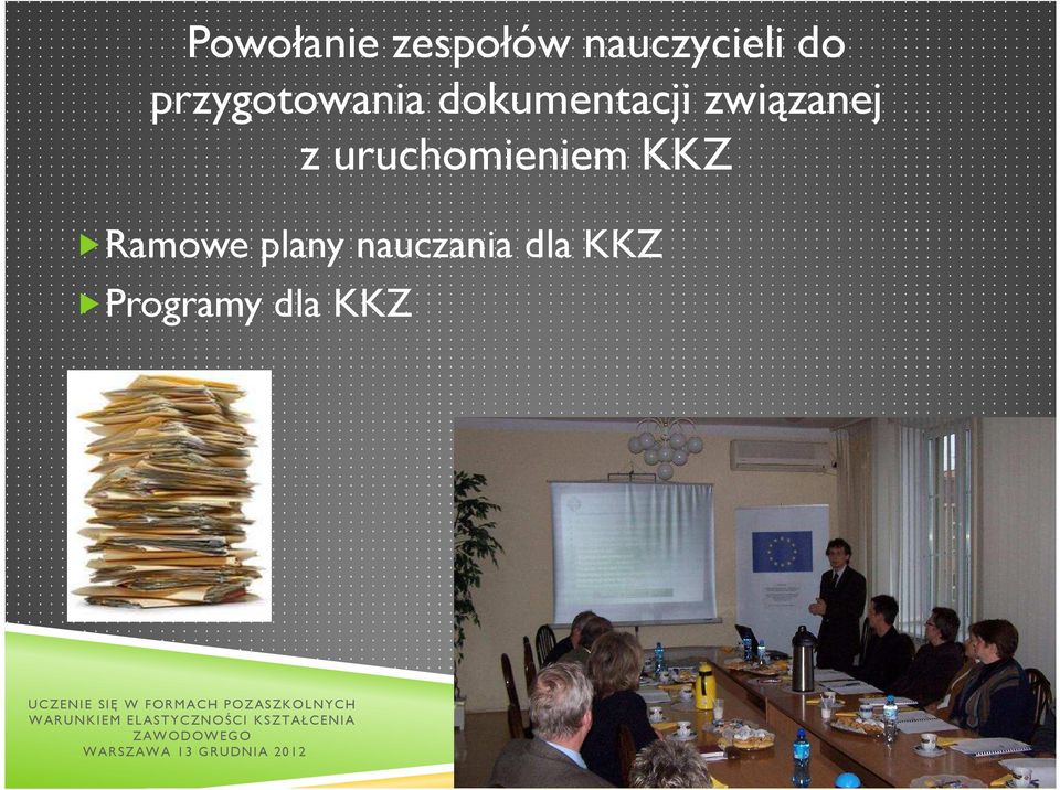 związanej z uruchomieniem KKZ